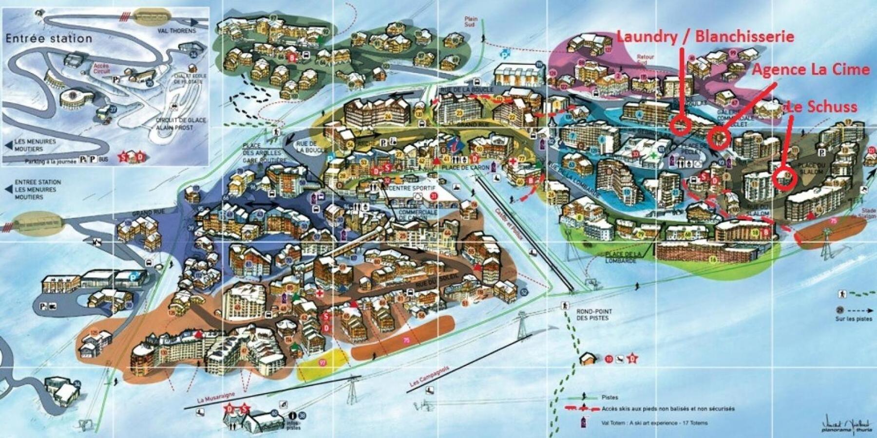 Apartamento Schuss - Location: Pour 5 Personnes Dans Un Quartier Calme Mae-9036 *